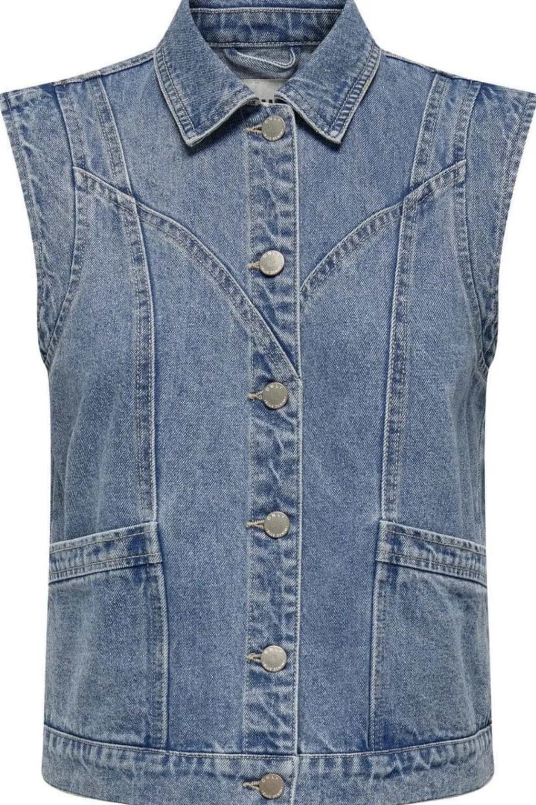 Hot Only Onlkennedy Sl Waistcoat 4072086 Medium Blue Denim