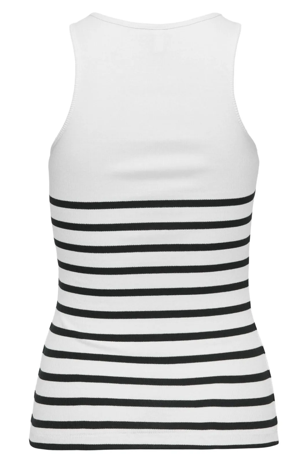 Only Onlkenya Rib Stripe Tank Top 4452882 Bright White Black