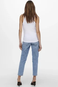 Hot Only Onlkenya Rib Tank Top 3662138 White