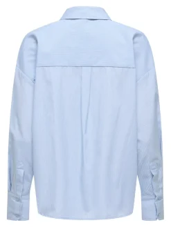 Discount Only Onlkiri Ls Shirt Ox 4981574 Cloud Dancer W. Delicate Blue