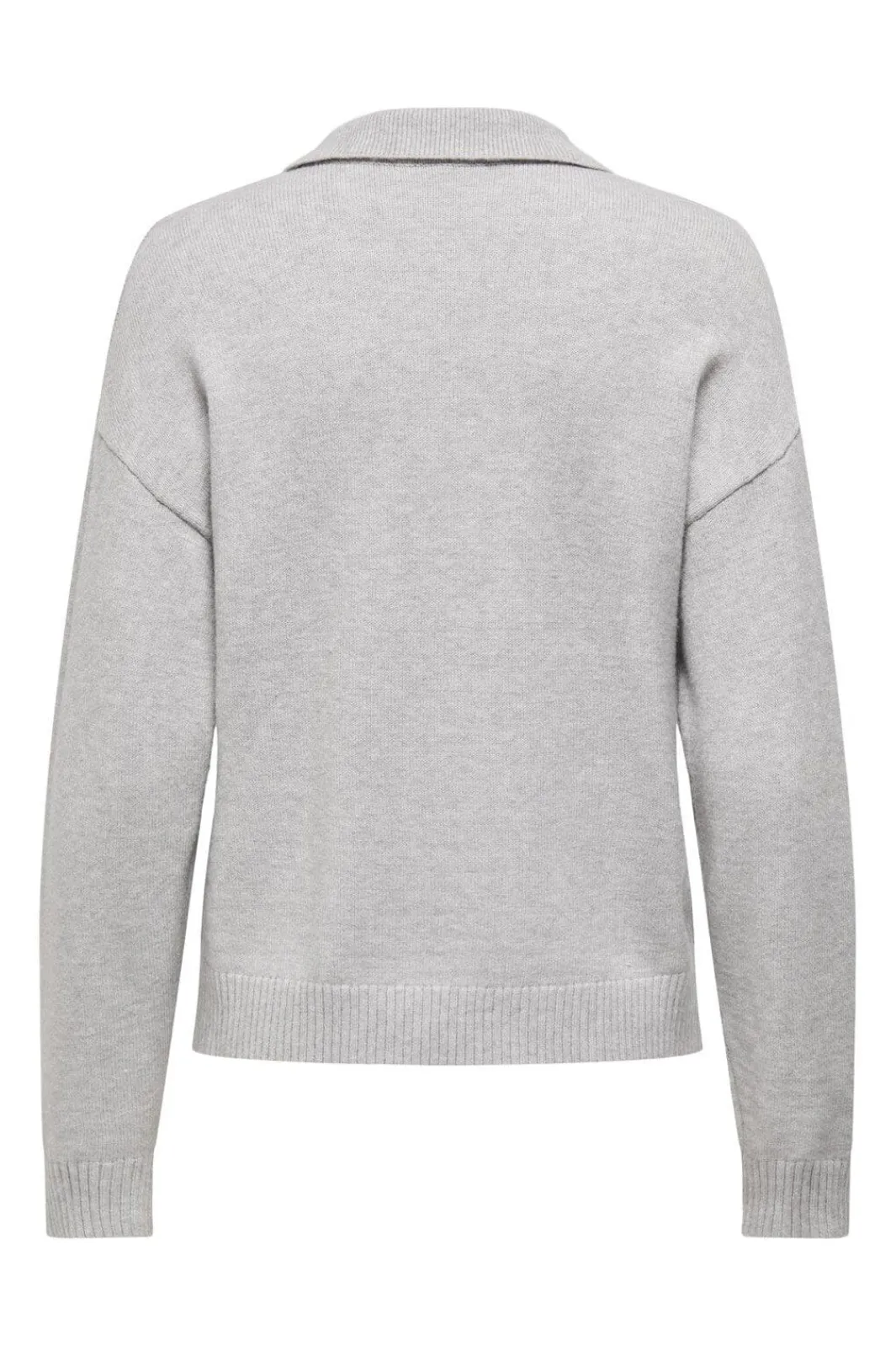 Online Only Onllana Polo Ls Pullover Knt 4845166 Light Grey Melange