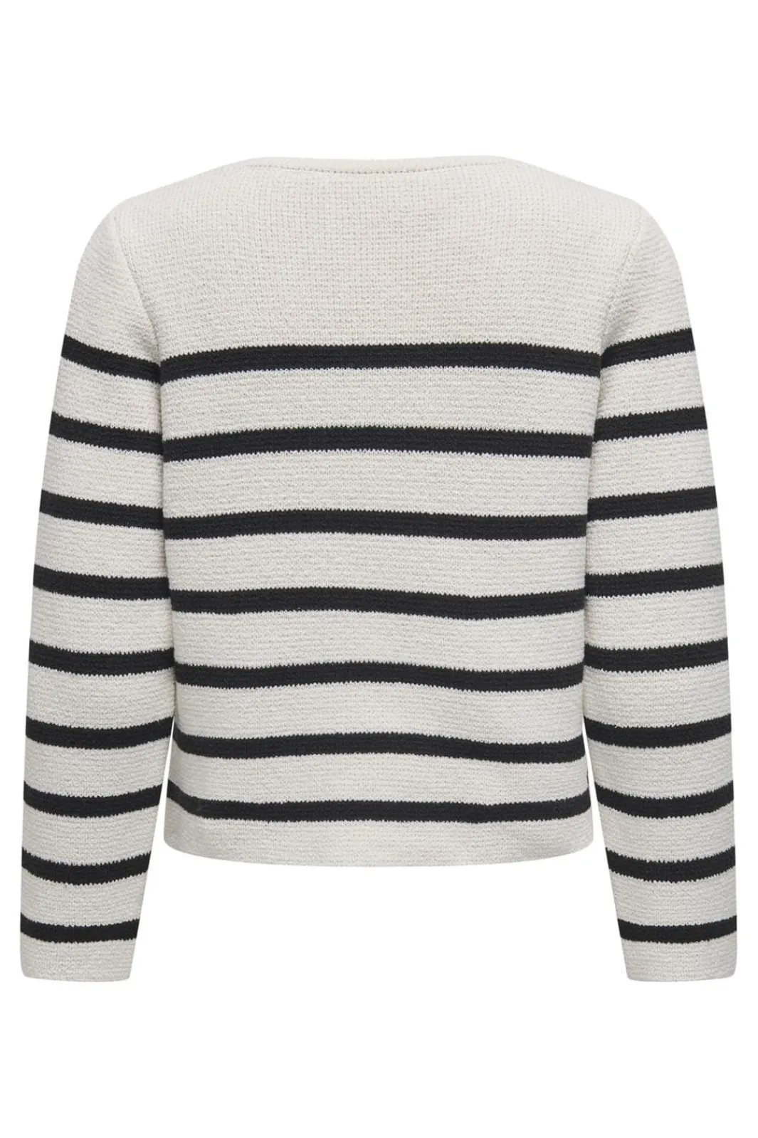 Clearance Only Onllaura Life Ls O-Neck Cardigan Cc Knt 4710153 Cloud Dancer W. Black