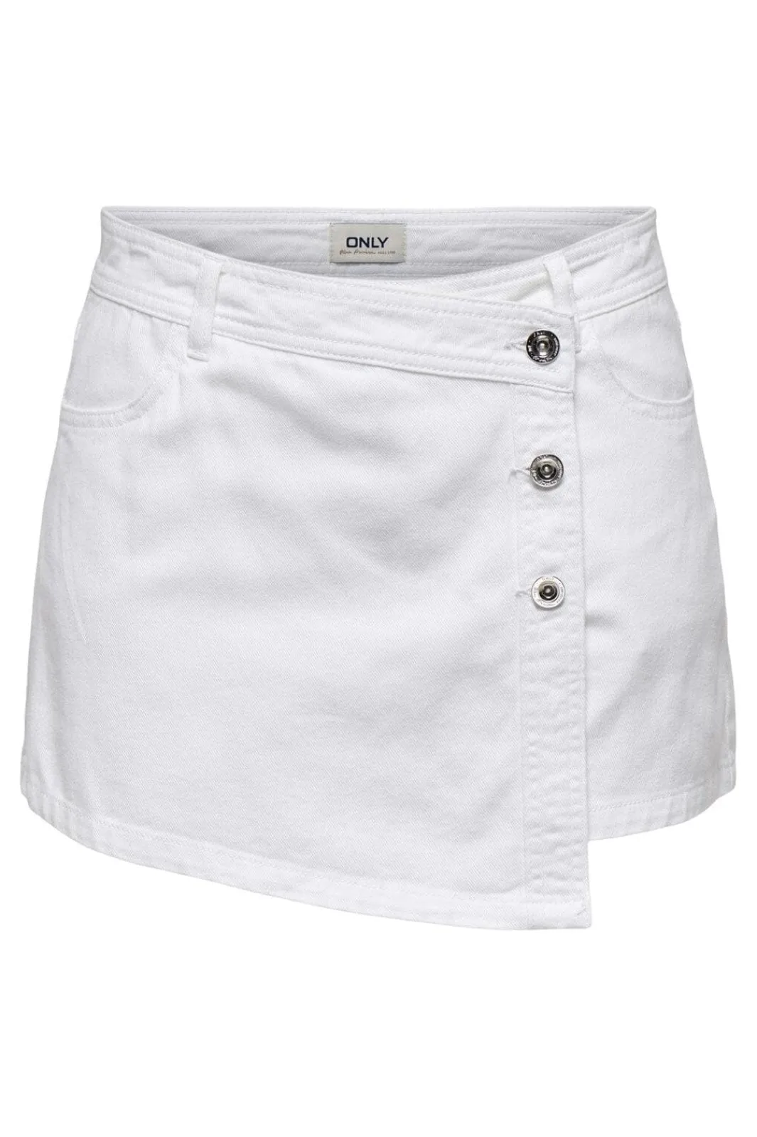 Discount Only Onllesly Reg Lb Skort 4777813 White Denim