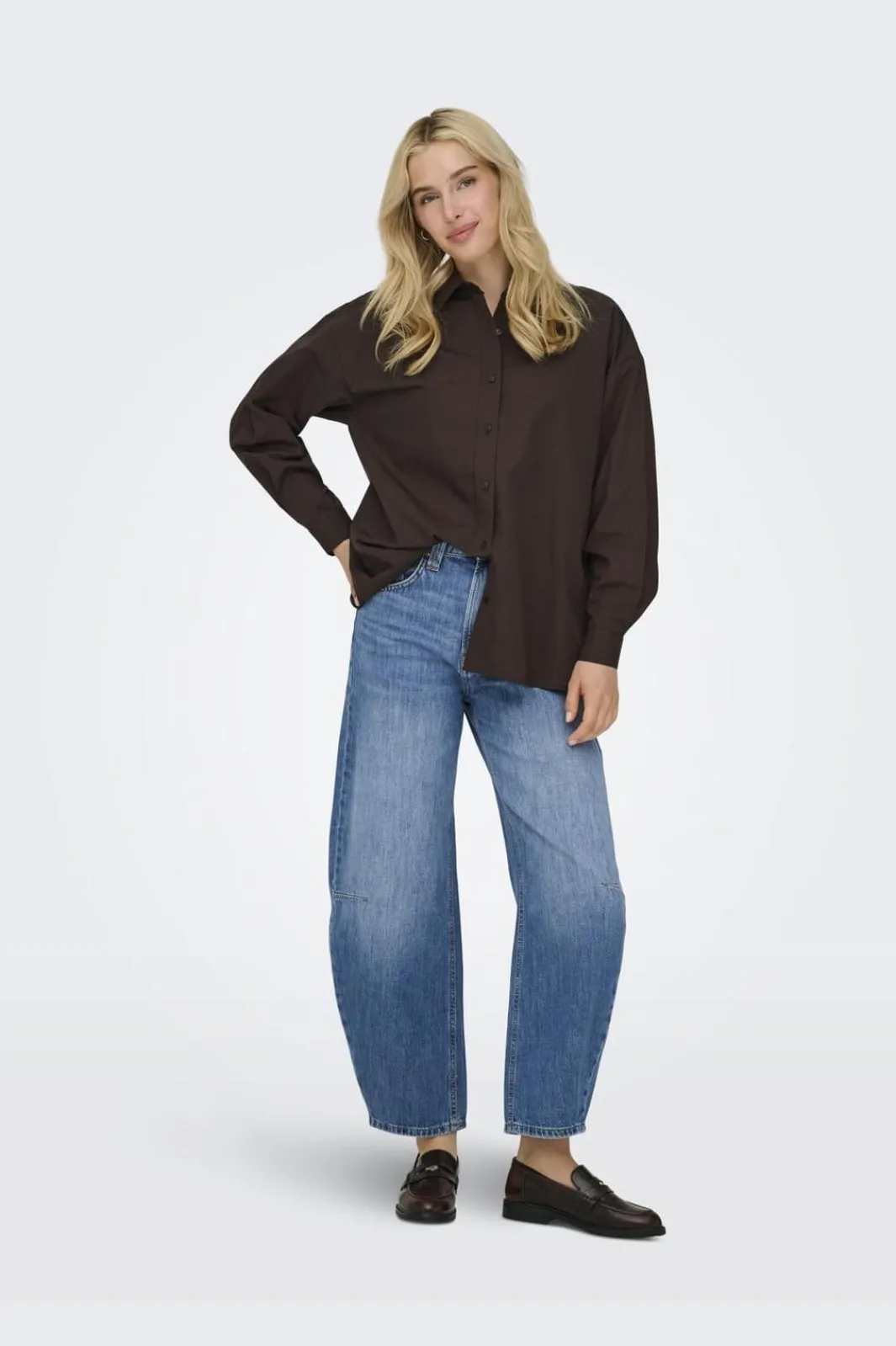 New Only Onllibba L/S Shirt 4951305 Coffee Bean