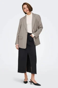 Only Onllinda Ls Boyfr Mel Blazer Tlr 4553279 Fungi Melange