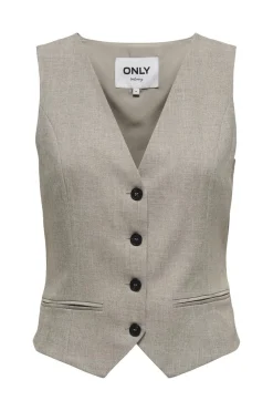 Hot Only Onllinda S/L Mel Fit Waistcoat Tlr 4633901 Fungi Melange