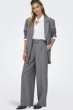 Best Only Onllinda Str Mel Pants Tlr 4769944 Medium Grey Melange