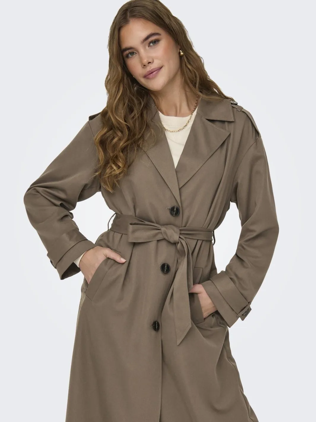 New Only Onlline X-Long Trenchcoat 3504617 Walnut
