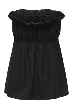 Sale Only Onllino Ruffle Bandeau Top Ox 4938574 Black