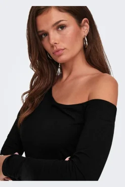Best Only Onllive Love Life L/S Oneshoulder Topjrs 4710675 Black