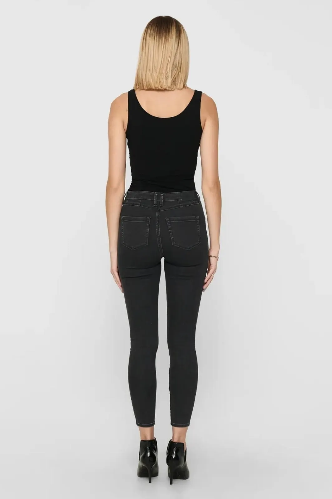 New Only Onllive Love S/L Long Tank Top 1201446 Black