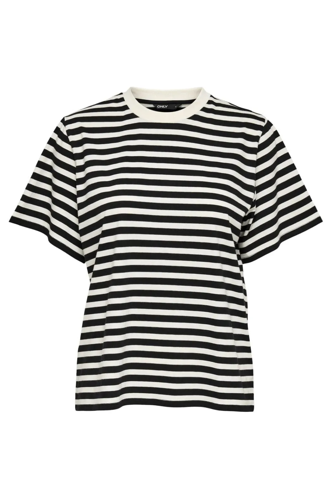 Only Onllivina S/S Stripe Tee 4022400 Cloud Dancer Black Stripes