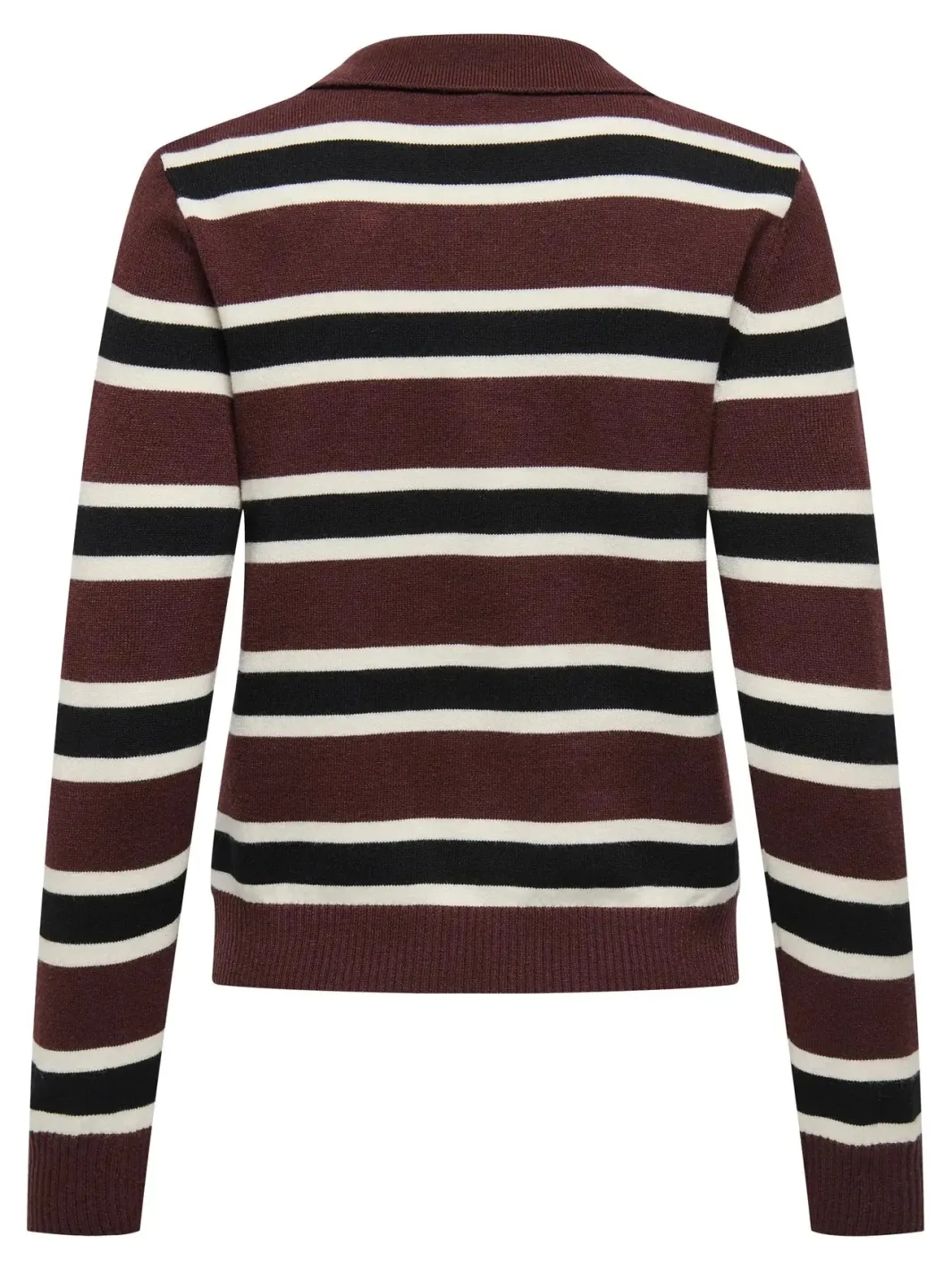 Outlet Only Onllondon Ls Stripe Polo Cc Knt 4947495 Decadent Chocolate Babys Breath/Black/Dtm Button