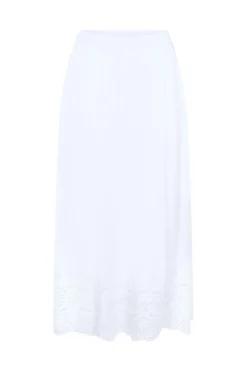 New Only Onllou Life Emb Long Skirt 4689278 Bright White