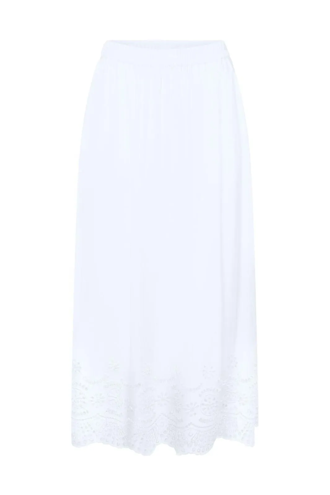 New Only Onllou Life Emb Long Skirt 4689278 Bright White
