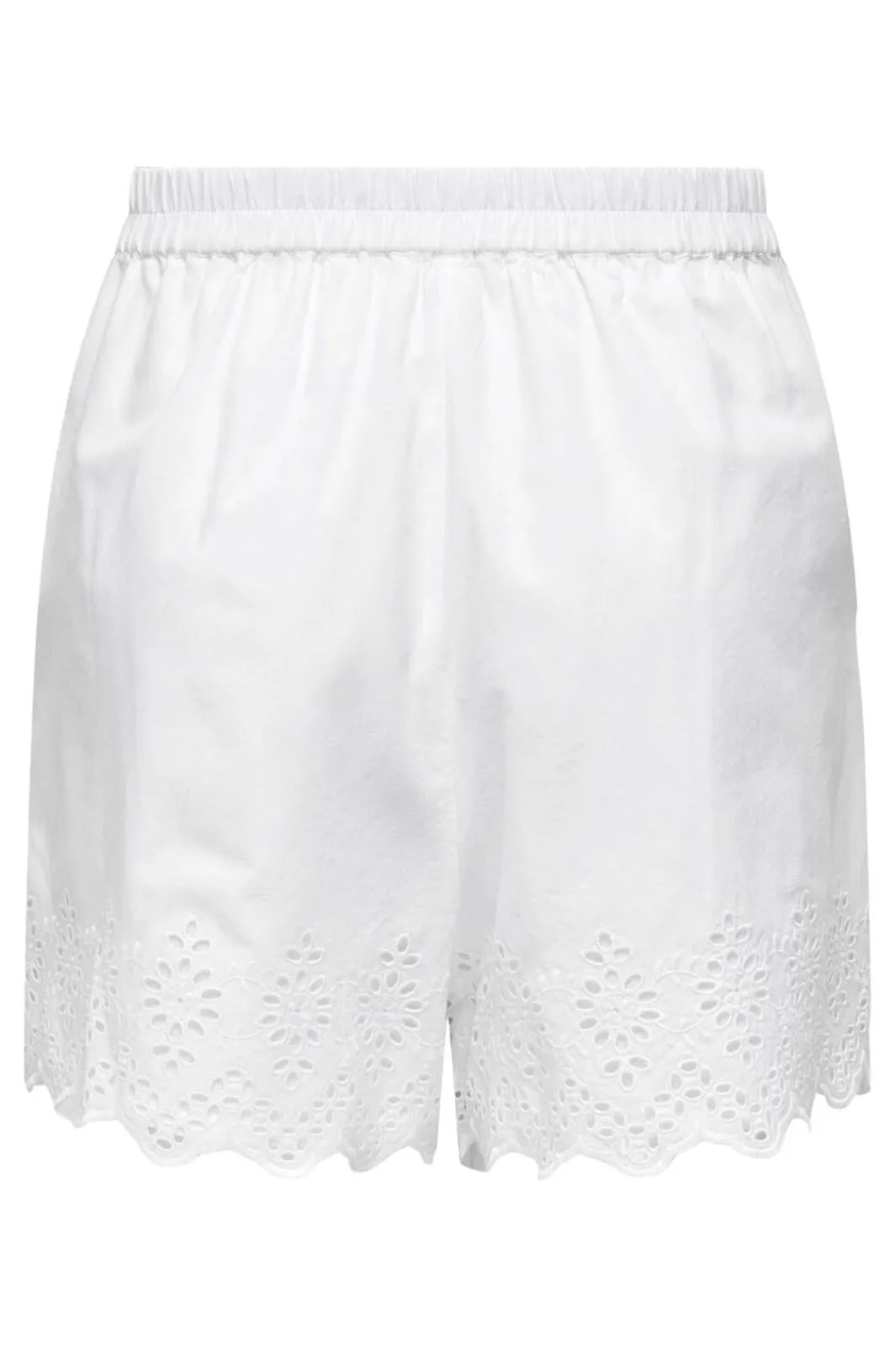 Only Onllou Life Emb Loose Shorts 4427998 Bright White