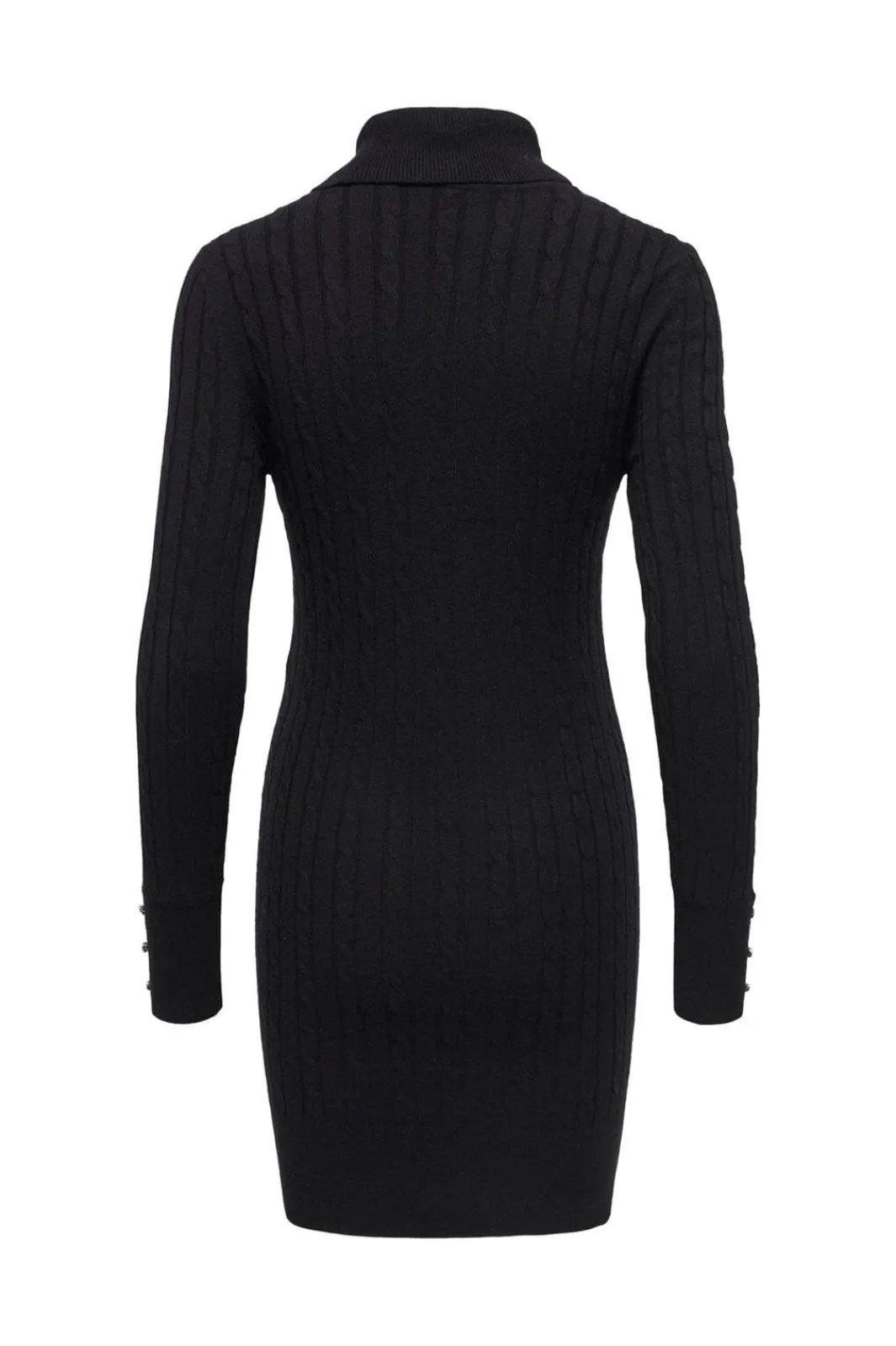 Clearance Only Onllouis Ls Rollneck Cable Dress At Knt 4932263 Black