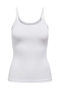 New Only Onllove Strap Singlet 2352874 White