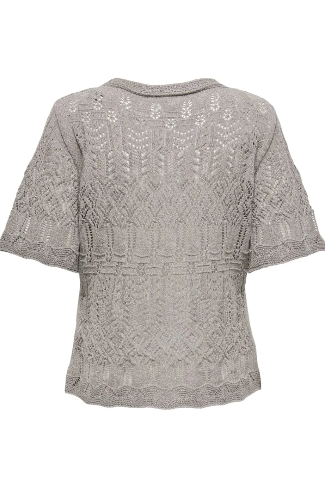 Discount Only Onllovely Ss Glitter Button Top Knt 4916203 Weathered Teak Silver