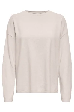 Online Only Onlloyal Amalio Ls O-Neck Knt 4982710 Moonbeam Melange