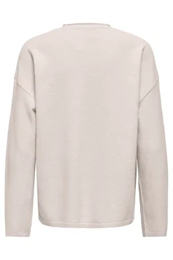 Online Only Onlloyal Amalio Ls O-Neck Knt 4982710 Moonbeam Melange