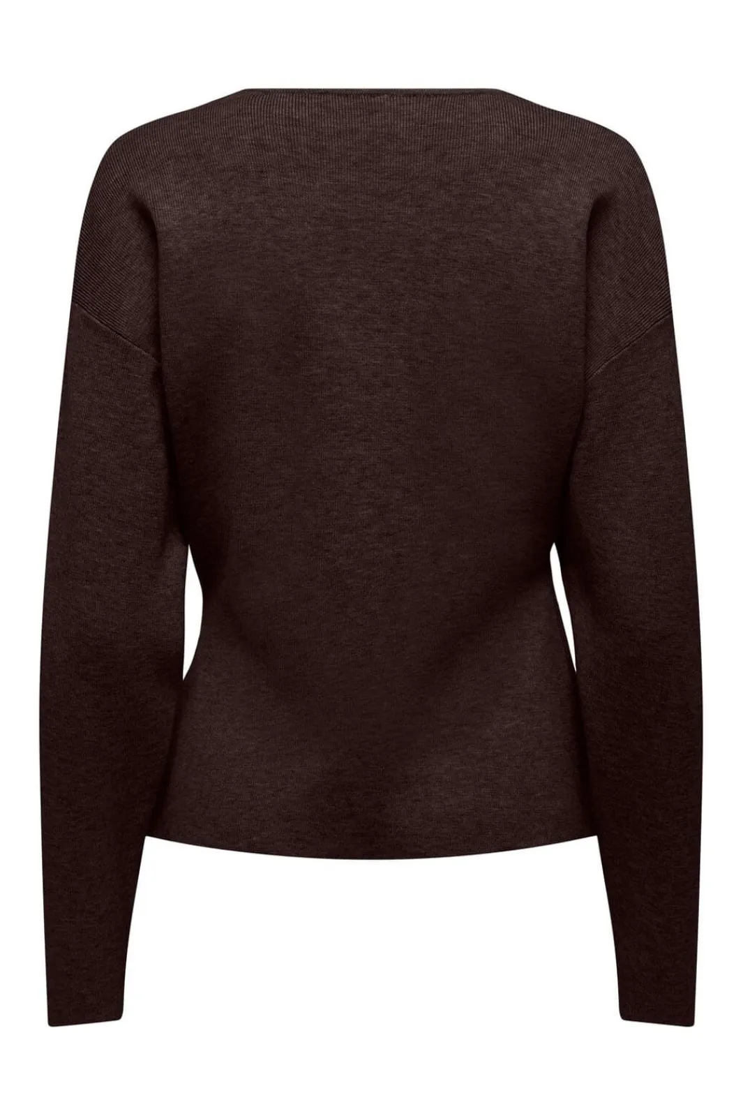 Hot Only Onllucy Ls O-Neck Cardigan Knt 5081459 Chocolate Torte Dtm Buttons