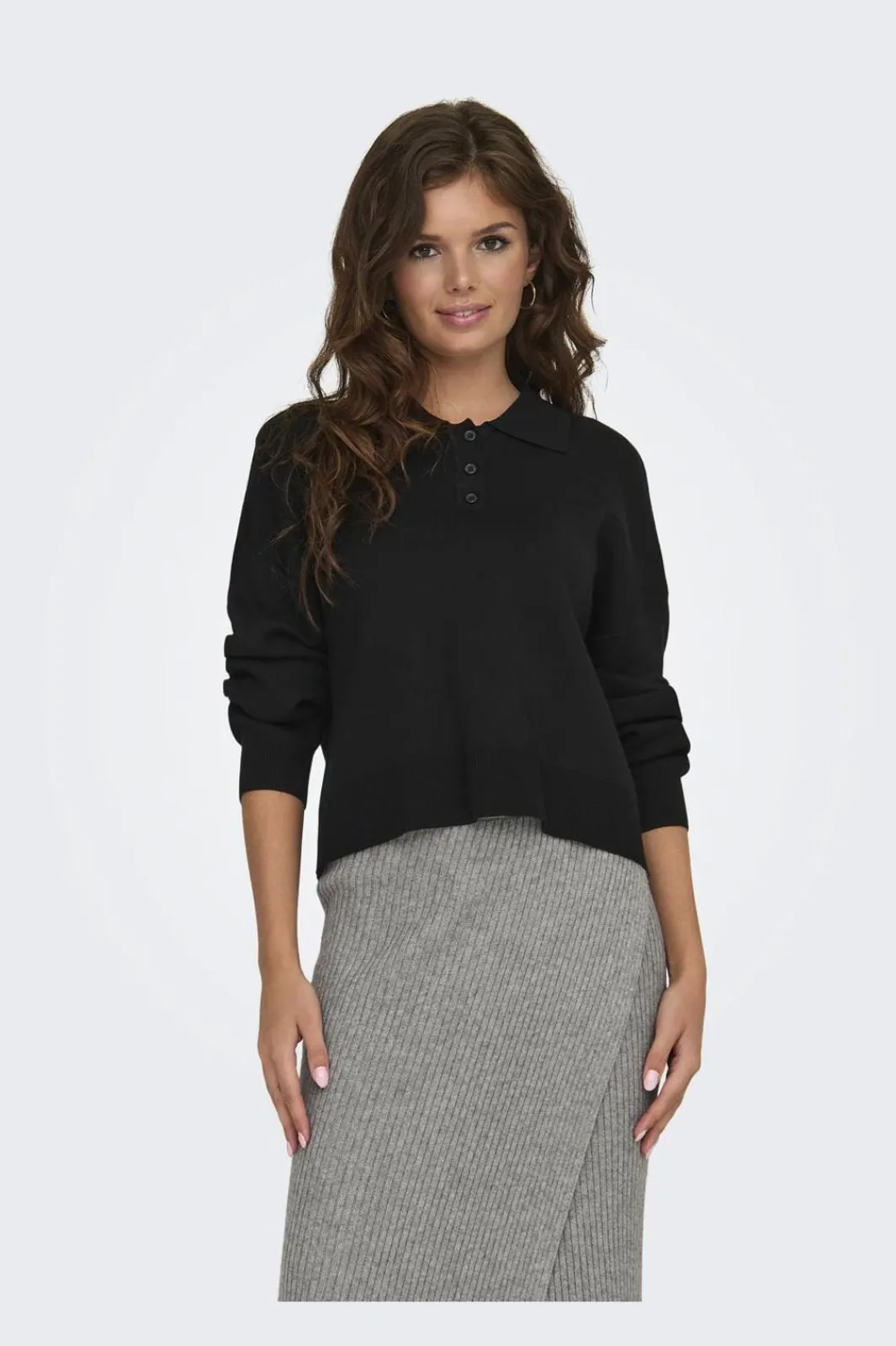 Discount Only Onllucy Ls Polo Neck Knt 4742206 Black