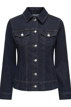 Outlet Only Onlmadison Ls Shaped Jacket Mae 4657628 Dark Blue Denim