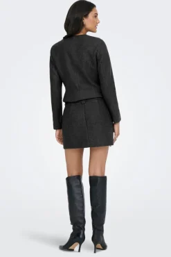 Best Only Onlmaika Short Skirt Ox 4929520 Dark Grey Melange