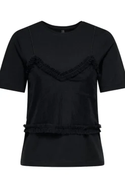 Online Only Onlmalija Life S/S O-Neck Top Box 4896206 Black Black Singlet