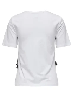 Best Only Onlmalija Life S/S O-Neck Top Box 4896205 Bright White Black Singlet + Print Magic Everyday