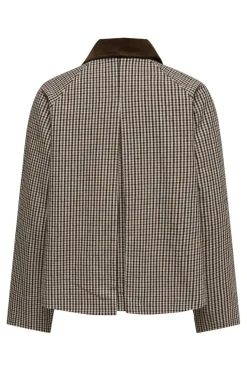 Outlet Only Onlmanilla Check Jacket 4971492 Moonlight Small Checks/ Brown & Black