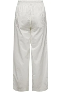 New Only Onlmarcy Life Str Pull-Up Pant 4459687 Cloud Dancer