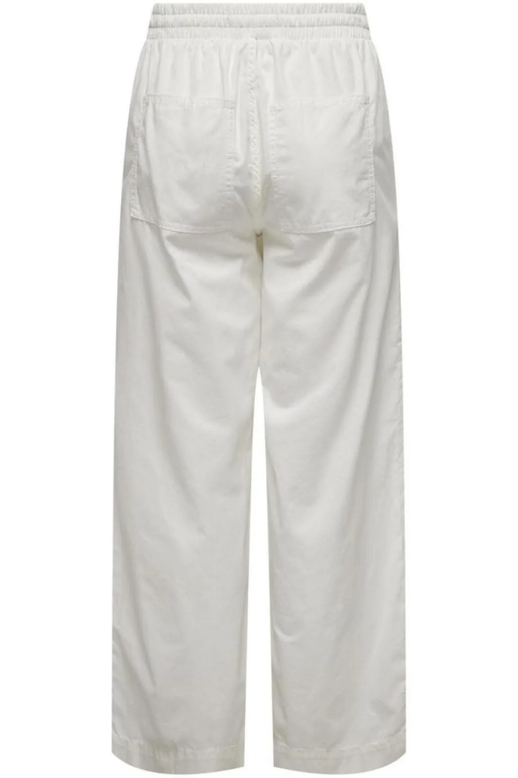 New Only Onlmarcy Life Str Pull-Up Pant 4459687 Cloud Dancer