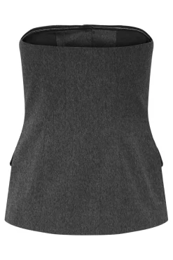 Clearance Only Onlmarnie S/L But Tube Waistcoat Tlr 4854946 Dark Grey Melange