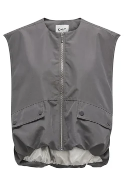 Outlet Only Onlmary Life Waistcoat 4650705 Plum Kitten Pumice Stone Lining