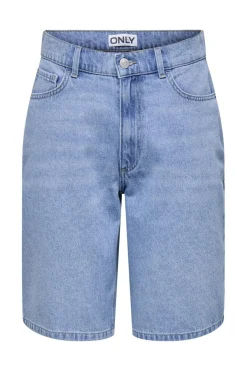 Sale Only Onlmerla Long Shorts Akm Moch 4797726 Light Blue Denim