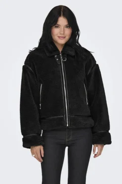 New Only Onlmichelle Teddy Jacket 4630647 Black