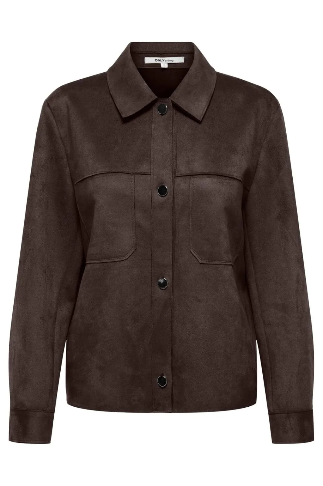 Best Only Onlmira L/S Faux Suede Shirt 4962108 Coffee Bean