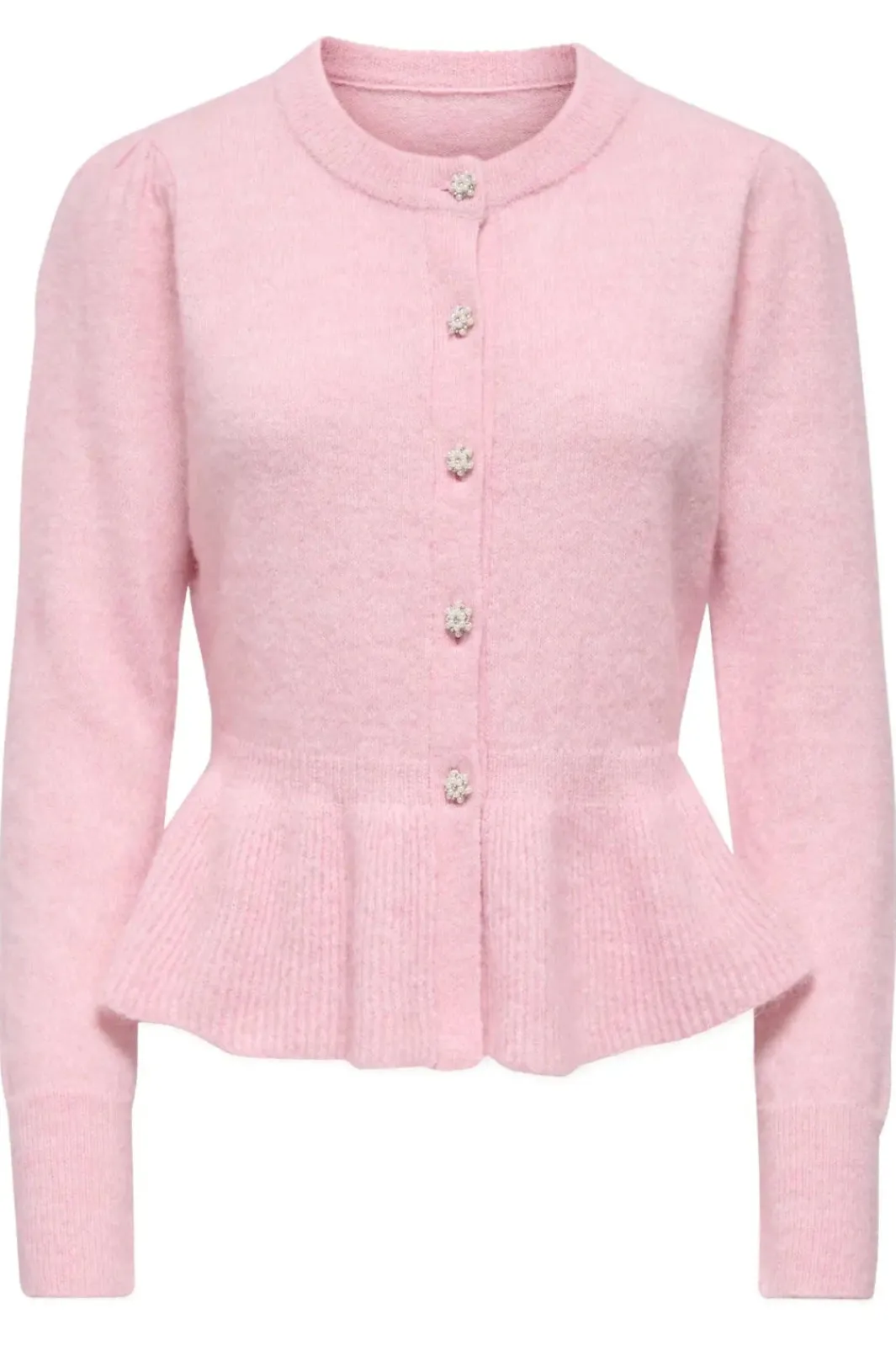 Online Only Onlmonique Life Ls Peplum Cardi Knt 5026560 Romance Rose Melange