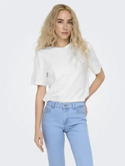 Discount Only Onlmonja S/S Tee 4474467 White