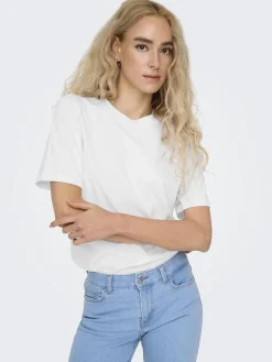 Discount Only Onlmonja S/S Tee 4474467 White