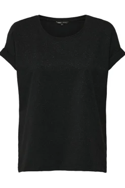 New Only Onlmoster Glitter S/S Top 4847262 Black Black Lurex