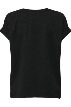 New Only Onlmoster Glitter S/S Top 4847262 Black Black Lurex
