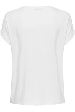 Discount Only Onlmoster S/S O-Neck Top 2079282 White