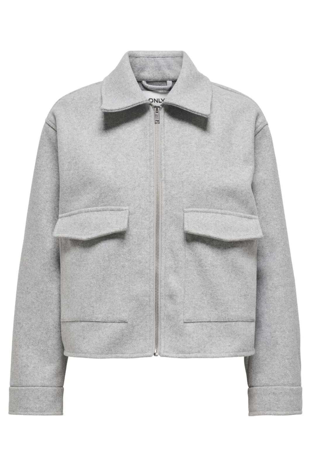 New Only Onlnancy Life Cargo Jacket 4734675 Light Grey Melange