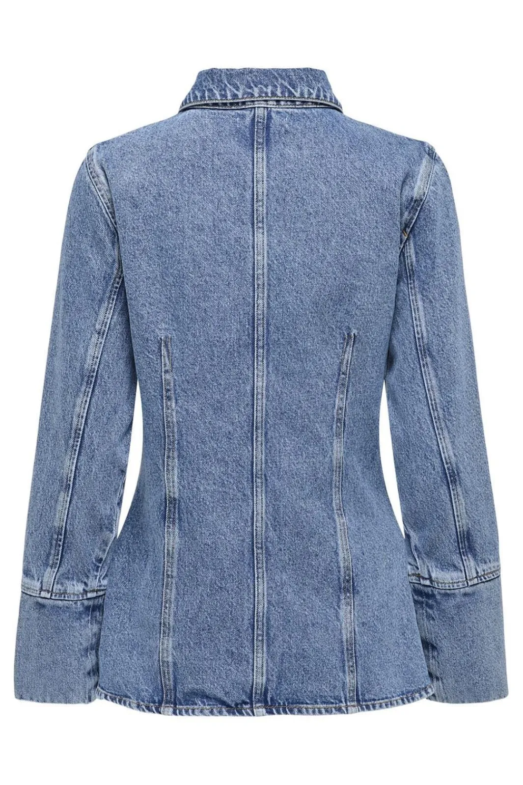 Online Only Onlnara L/S Fitted Shirt Sik 4717339 Medium Blue Denim
