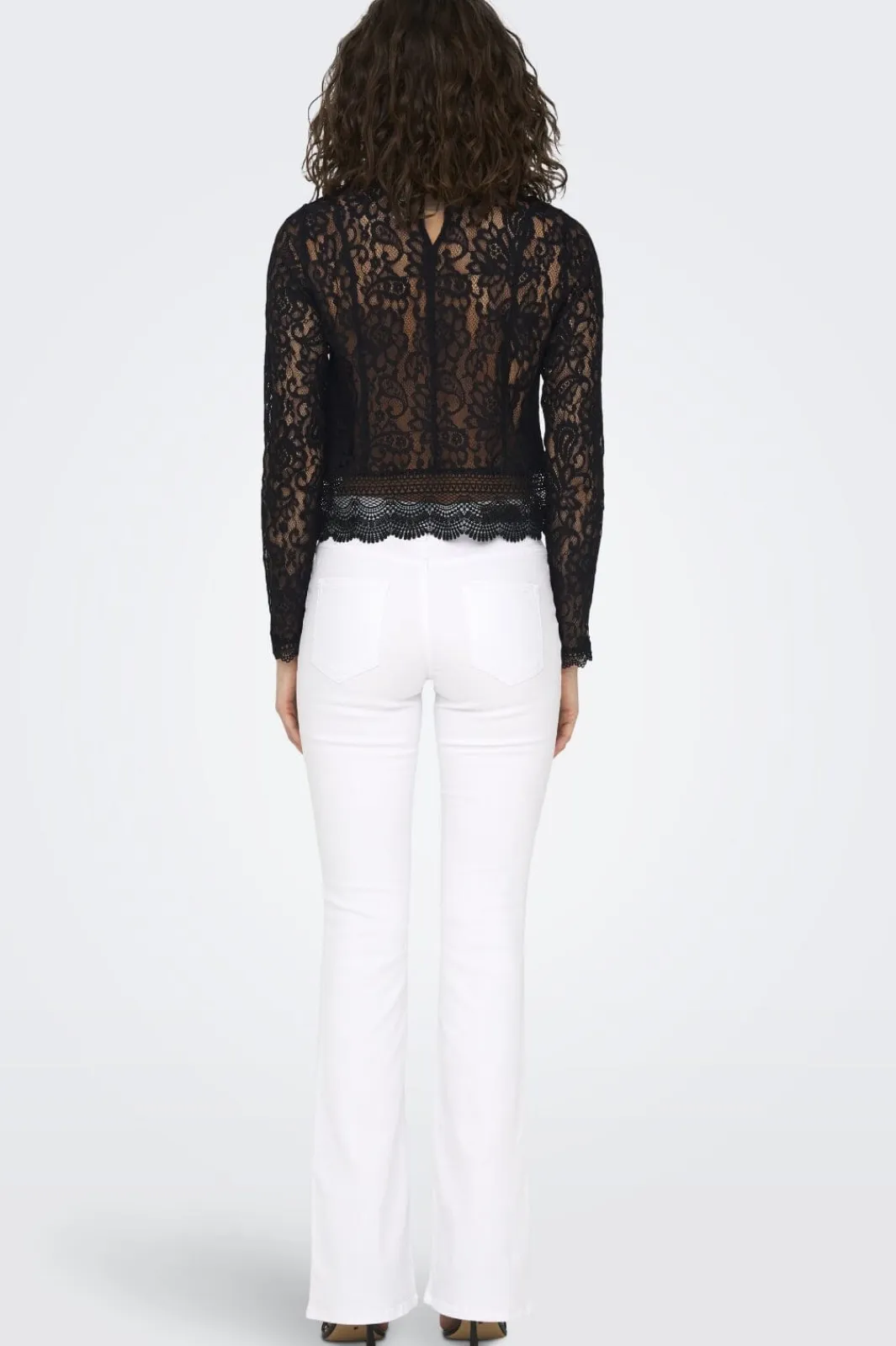 New Only Onlnew Karo Ls Lace Top 4142378 Black