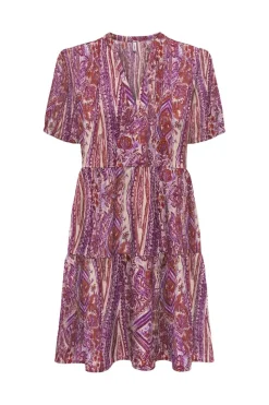 Only Onlnova Life Elite S/S Thea Dress 4697291 Fuchsia Fedora 617 Bohobabe