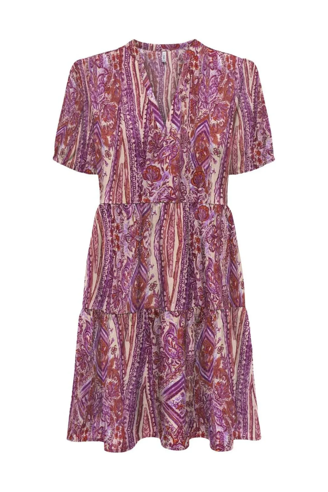 Only Onlnova Life Elite S/S Thea Dress 4697291 Fuchsia Fedora 617 Bohobabe
